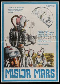 8c587 MISSION MARS Yugoslavian 20x27 '68 McGavin, a fantastic sci-fi adventure into the unknown!
