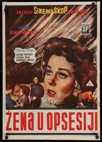 8c643 WOMAN OBSESSED Yugoslavian 19x27 '59 Best Actress Academy Award Winner Susan Hayward!