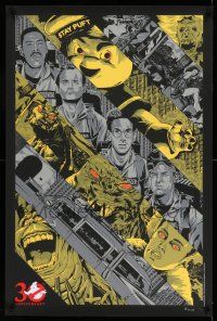 8d141 GHOSTBUSTERS signed 24x36 art print '14 by Anthony Petrie, limited edition, 98/300!