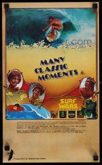 8d347 MANY CLASSIC MOMENTS Aust special poster '78 surfing, wacky Surf Wars cartoon as well!