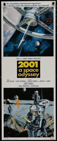 8d514 2001: A SPACE ODYSSEY commercial poster '95 Stanley Kubrick, art of ship interior by McCall!