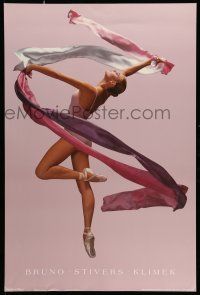 8d521 BALLET SWIRL 24x36 commercial poster '90s cool image by Bruno, Stivers, Klimek!
