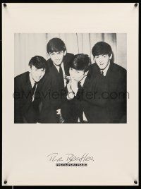 8d525 BEATLES 18x24 commercial poster '80s image of the band, John playing harmonica!