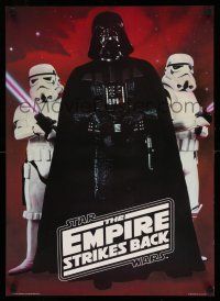 8d557 EMPIRE STRIKES BACK 20x28 commercial poster '80 George Lucas, Darth Vader and Storm Troopers