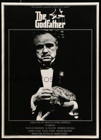 8d679 GODFATHER b/w style 25x35 English commercial poster '97 Brando in Coppola crime classic!