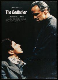 8d678 GODFATHER 24x34 English commercial poster '72 Coppola, image of Al Pacino and Brando!