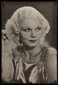 8d573 JEAN HARLOW 27x40 commercial poster '70s huge h&s portrait image of glamorous actress!