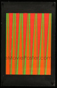 8d583 LINES 22x34 commercial poster '70s wild psychedelic blacklight art!