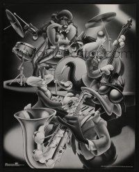 8d584 LOONEY TUNES 16x20 commercial poster '86 art of Bugs, Porky, Daffy & more, that's all folks!