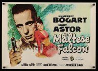 8d589 MALTESE FALCON 20x28 commercial poster '70s Humphrey Bogart, Mary Astor, John Huston!