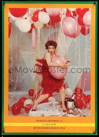 8d592 MARILYN MONROE 20x28 commercial poster '80s wonderful image imitating Clara Bow!