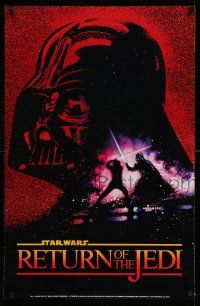 8d624 RETURN OF THE JEDI 22x34 commercial poster '83 art of Darth Vader by Drew Struzan!
