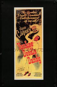 8d658 YANKEE DOODLE DANDY 22x34 commercial poster '80s James Cagney as George M. Cohan!