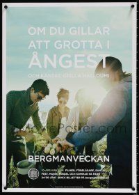 8d127 BERGMAN WEEK Angest style 17x24 Swedish film festival poster '13 Ingmar Bergman!