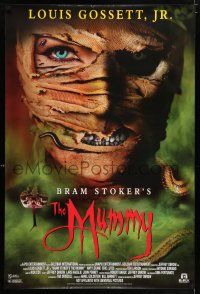 8d772 LEGEND OF THE MUMMY 26x39 video poster '98 cool close up horror image of the creature!