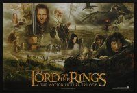 8d830 LORD OF THE RINGS TRILOGY mini poster '00s Peter Jackson, cool images of cast!