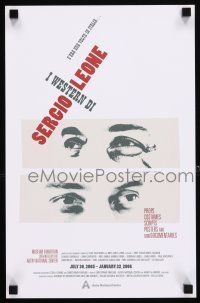 8d183 I WESTERN DI SERGIO LEONE 2-sided 11x17 museum exhibition '05 cool art and images!
