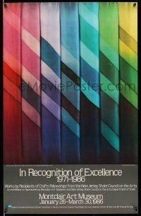 8d184 IN RECOGNITION OF EXCELLENCE 1971-1986 21x33 art exhibition '86 cool image!
