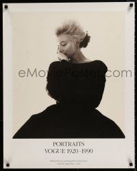 8d191 PORTRAITS VOGUE 1920 - 1990 23x39 art exhibition '90 image of Marilyn Monroe!