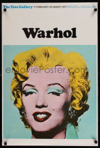 8d197 TATE GALLERY WARHOL 20x30 English art exhibition '71 Andy art of Marilyn Monroe!