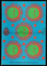 8d259 COUNTRY JOE & THE FISH/SPARROW/KALEIDOSCOPE 14x20 music poster '67 1st printing, Moscoso art