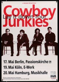 8d226 COWBOY JUNKIES 24x33 German music poster '96 Lay It Down tour, cool band image!