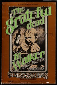8d286 GRATEFUL DEAD/JUNIOR WALKER/GLASS FAMILY 14x21 music poster '69 1st printing, Tuten art!