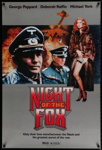 8d782 NIGHT OF THE FOX 27x40 video poster '90 George Peppard, Michael York, sexy Deborah Raffin!