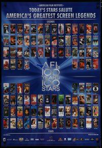 8d724 AFI'S 100 YEARS 100 STARS video poster '99 classic posters w/Gilda, Casablanca & more!