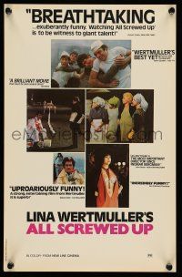 8d375 ALL SCREWED UP 11x17 special '76 Lina Wurtmuller's Tutto a posto e niente in ordine!