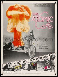 8d378 ATOMIC CAFE 18x24 special '82 great colorful nuclear bomb explosion image!