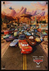 8d391 CARS special 19x27 '06 Walt Disney animated automobile racing, cool image of cast!