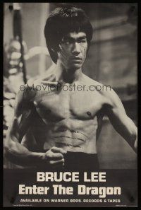 8d270 ENTER THE DRAGON 18x28 music poster '73 Bruce Lee, soundtrack from film that made him a legend