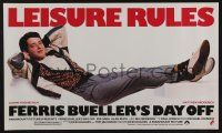 8d411 FERRIS BUELLER'S DAY OFF 14x24 special '86 Matthew Broderick in John Hughes teen classic!