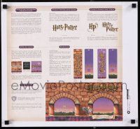 8d421 HARRY POTTER & THE PHILOSOPHER'S STONE 2-sided foil printer's test 16x17 special '01 instructions