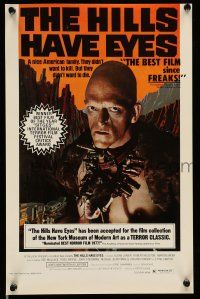 8d425 HILLS HAVE EYES 11x17 special '78 Wes Craven, creepy sub-human Michael Berryman!