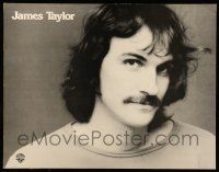 8d290 JAMES TAYLOR 21x27 music poster '70s black & white Warner Brothers promo!