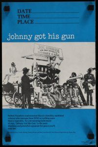 8d435 JOHNNY GOT HIS GUN 9x13 college special '71 Timothy Bottoms, Sutherland, Dalton Trumbo novel!