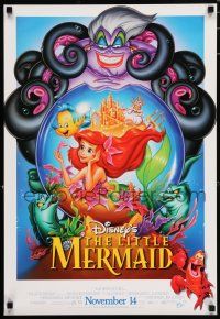8d441 LITTLE MERMAID 19x27 special R97 great art of Ariel & cast!