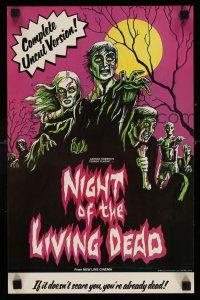 8d455 NIGHT OF THE LIVING DEAD 11x17 special R78 George Romero classic, different zombie art