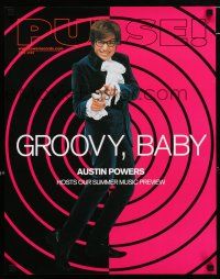 8d466 PULSE 18x22 special '99 June issue, great image of Mike Myers as Austin Powers!