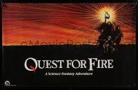 8d467 QUEST FOR FIRE 25x40 special '82 Rae Dawn Chong, great artwork of cave men!