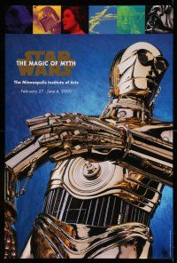 8d196 STAR WARS: THE MAGIC OF MYTH 24x36 museum exhibition '00 cool images from sci-fi classic!