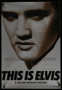 8d502 THIS IS ELVIS 19x28 special '81 Elvis Presley rock 'n' roll biography, portrait of The King!