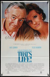 8d812 THAT'S LIFE 27x41 video poster '86 Jack Lemmon, Julie Andrews, Sally Kellerman, Loggia!