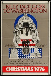 8f068 BILLY JACK GOES TO WASHINGTON advance 1sh '77 Tom Laughlin in the title role, cool Capitol art
