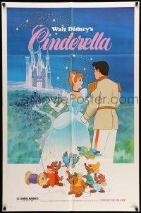 8f129 CINDERELLA 1sh R81 Walt Disney classic romantic musical fantasy cartoon!