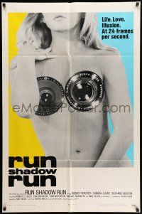 8f167 COVER ME BABE int'l 1sh '70 sexiest camera lens on nude girl image!
