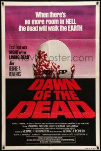 8f186 DAWN OF THE DEAD 1sh '79 George Romero, no more room in HELL for the dead!