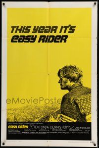 8f231 EASY RIDER style C 1sh '69 Peter Fonda, biker classic directed by Dennis Hopper!
